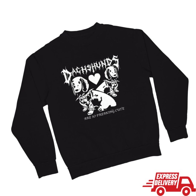 Bean Goods Store Merch Dachshunds Are Cute Unisex Crew Sweatshirt 3 Bean Goods Store Merch Dachshunds Are Cute Unisex Crew Sweatshirt