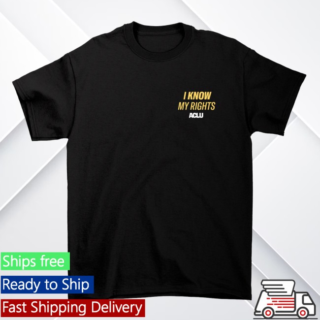 Aclu Store Merch Know Your Rights Protest Tee Black 3 Aclu Store Merch Know Your Rights Protest Tee - Black