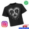 Blackcraftcult Merch Store Women's Corpse Paint Heart T-Shirt 1 Blackcraftcult Merch Store Women's Corpse Paint Heart T-Shirt
