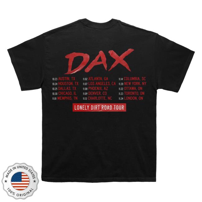 Dax Official Merch Store 2025 Tour Tee 4 Dax Official Merch Store 2025 Tour Tee
