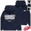 Another Cotton Store Merch Community Clubhouse Washed Zip-Hoodie