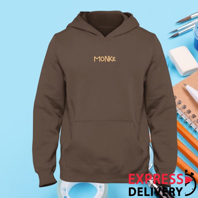 Monke Store Merch Monke Text Hoodie 2 Monke Store Merch Monke Text Hoodie