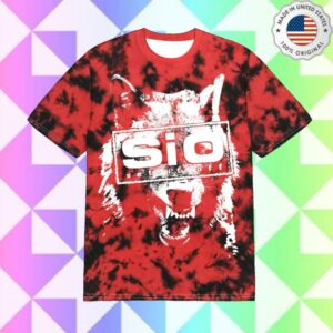 Set It Off Merch Store Shop Red Tie Dye Wolf Tee