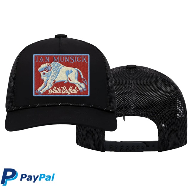 Ian Munsick Store Merch White Buffalo Black Trucker Hat 2 Ian Munsick Store Merch White Buffalo Black Trucker Hat