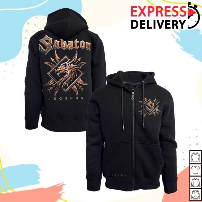 Sabaton Merch Store Legends Premium Zip Hoodie 5 Sabaton Merch Store Legends Premium Zip Hoodie