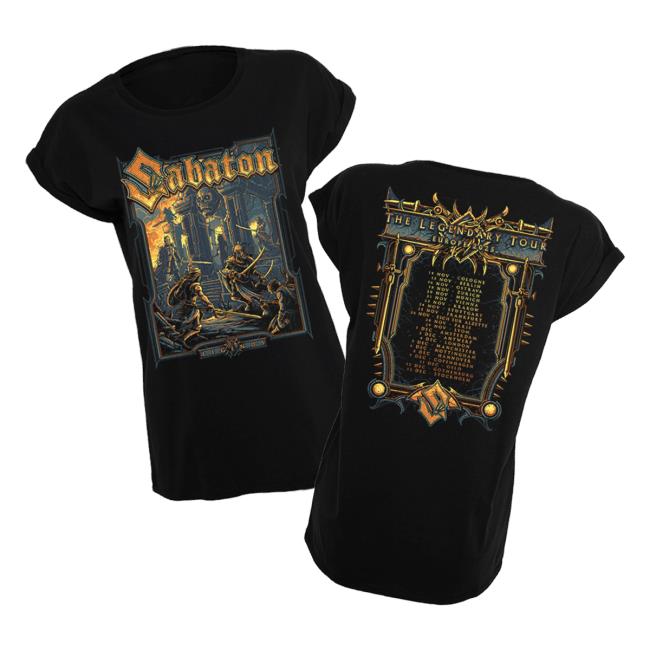 Sabaton Merch Store The Legendary Tour 2025 T-Shirt Women 5 Sabaton Merch Store The Legendary Tour 2025 T-Shirt Women