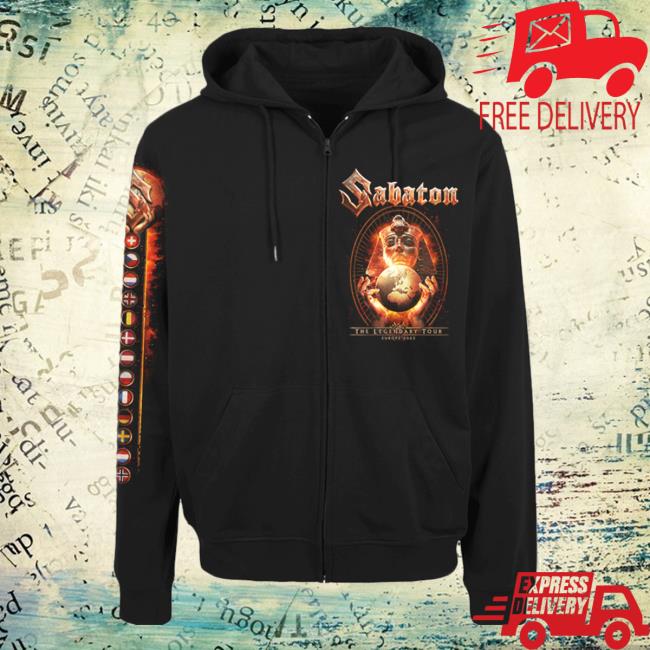 Sabaton Merch Store Flags Of Europe 2025 Tour Zip Hoodie 3 Sabaton Merch Store Flags Of Europe 2025 Tour Zip Hoodie