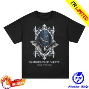 Motionless In White Merch Store Afraid Of The Dark Bat T-Shirt