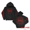 Motionless In White Store Merch Throwback Logo Zip Up Hoodie Black