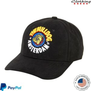 The Bulldog Store Merch Suede Baseball Cap Black