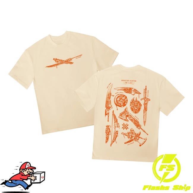Dyenamik Merch Store Monster Hunter Weapons Tee 5 Dyenamik Merch Store Monster Hunter Weapons Tee
