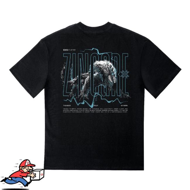 Dyenamik Merch Store Monster Hunter Zinogre Tee 4 Dyenamik Merch Store Monster Hunter Zinogre Tee