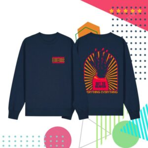 Everything Everything Store Merch Get To Heaven Navy Sweatshirt