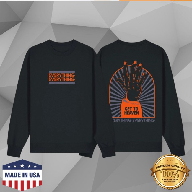 Everything Everything Store Merch Get To Heaven Black Sweatshirt Everything Everything Store Merch Get To Heaven Black Sweatshirt