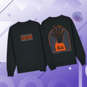 Everything Everything Store Merch Get To Heaven Black Sweatshirt