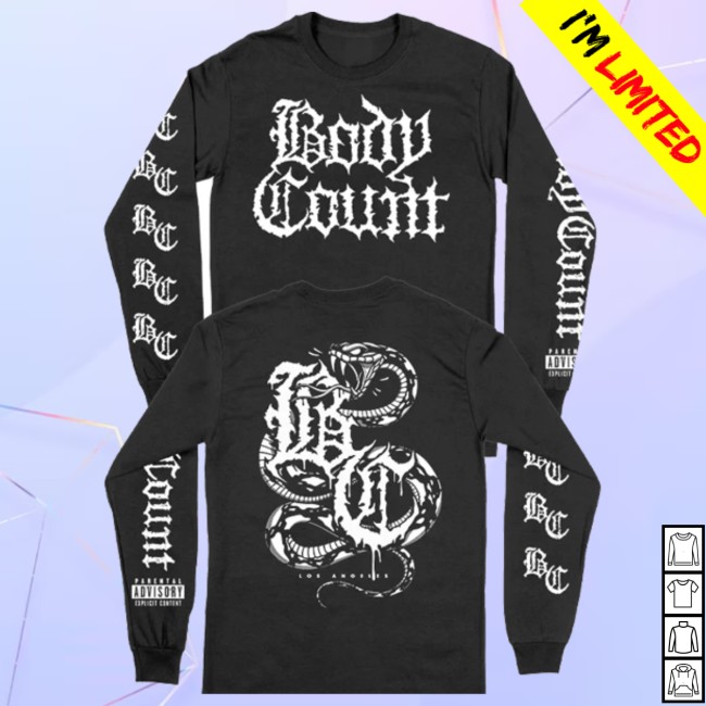 Body Count Store Merch Explicit Snake Long Sleeve 2 Body Count Store Merch Explicit Snake Long Sleeve