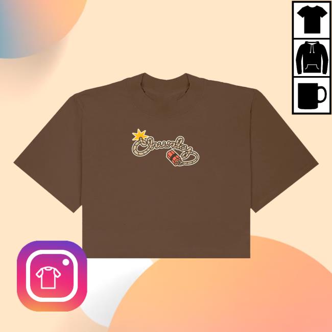 Chunky Things Merch Store Chunky Lucky Horse Coin Cropped T-Shirt Brown Chunky Things Merch Store Chunky Lucky Horse Coin Cropped T-Shirt Brown