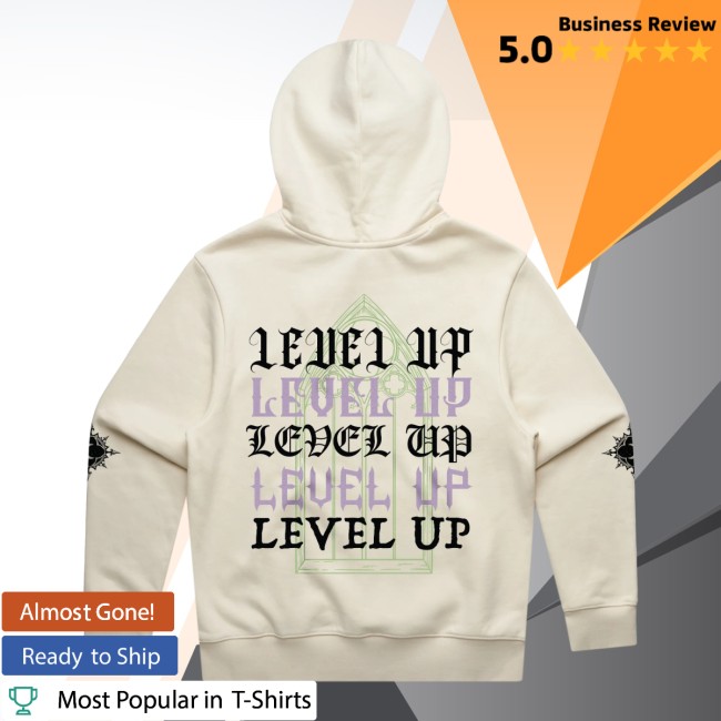 Level Up Store Merch Level Up Solar Summer Midweight Hoodie 4 Level Up Store Merch Level Up - Solar Summer Midweight Hoodie