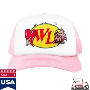 Warren Lotas Store Merch Cupid Reaper Foam Trucker Hat Pink