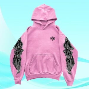 Warren Lotas Store Merch Three Reapers Hoodie Pink Grey
