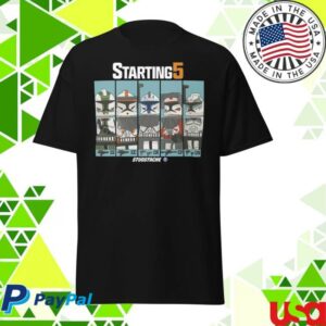 Studstache Shop Merch Store Starting 5 T-Shirt