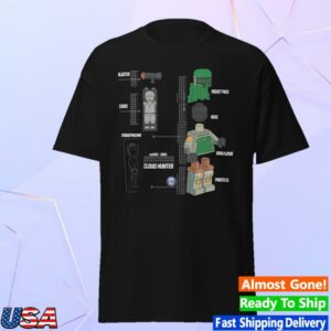 Studstache Shop Merch Store Cloud Hunter Breakdown T-Shirt