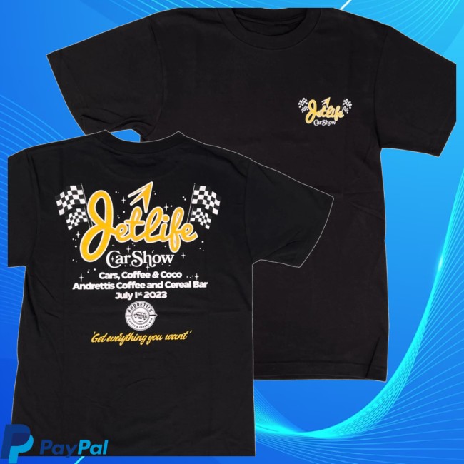 Jetlife Apparel Store Merch Commemorative Jet Life Car Show Tee Black 4 Jetlife Apparel Store Merch Commemorative Jet Life Car Show Tee (Black)