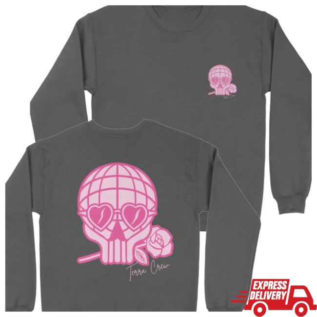 Terra Crew Store Merch Heart Eyez Charcoal Gray Crewneck Sweatshirt 4 Terra Crew Store Merch Heart Eyez - Charcoal Gray Crewneck Sweatshirt