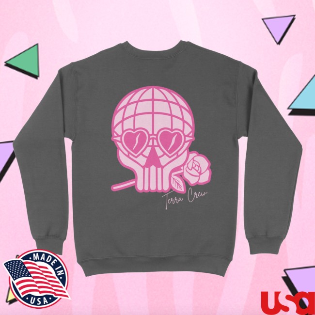 Terra Crew Store Merch Heart Eyez Charcoal Gray Crewneck Sweatshirt 5 Terra Crew Store Merch Heart Eyez - Charcoal Gray Crewneck Sweatshirt