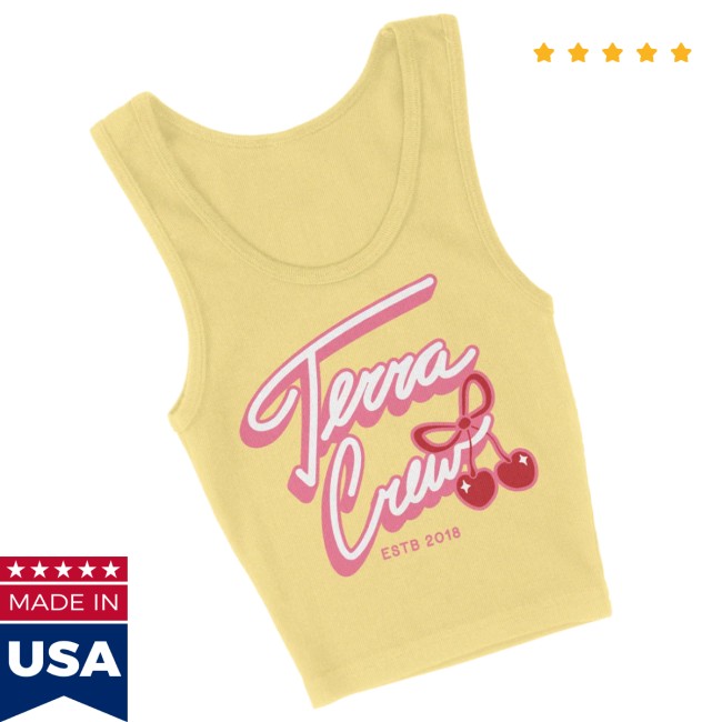 Terra Crew Store Merch Cherry Pop Yellow Tank 3 Terra Crew Store Merch Cherry Pop - Yellow Tank