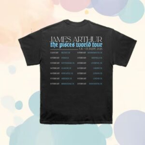 James Arthur Merch Store Shop Pisces Photo Itin 2026 Tee
