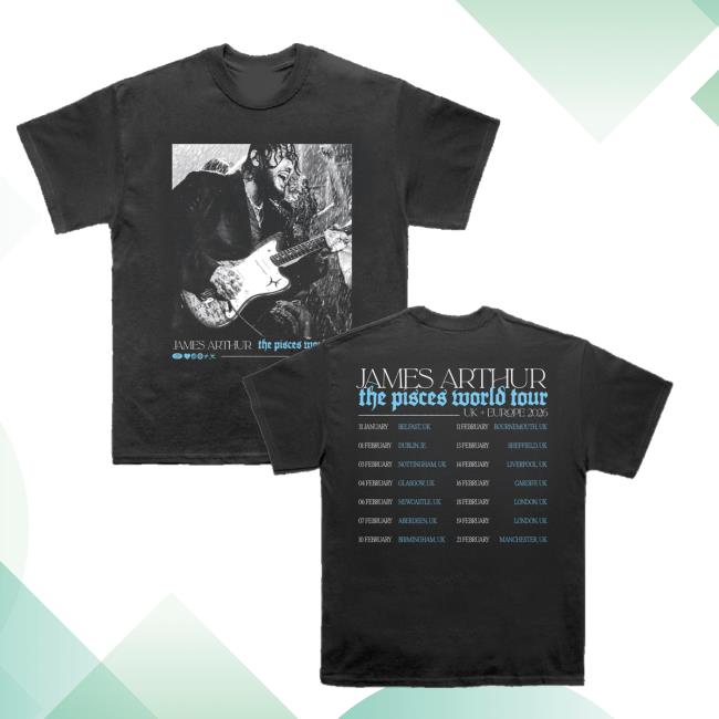 James Arthur Merch Store Shop Pisces Photo Itin 2026 Tee 4 James Arthur Merch Store Shop Pisces Photo Itin 2026 Tee