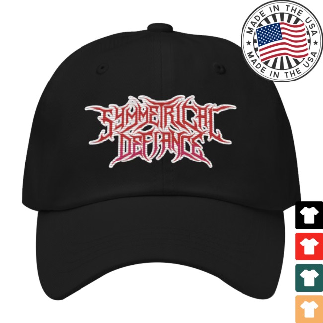 Odd Duck Merch Store Symmetrical Defiance Red Logo Dad Hat 2 Odd Duck Merch Store Symmetrical Defiance Red Logo Dad Hat