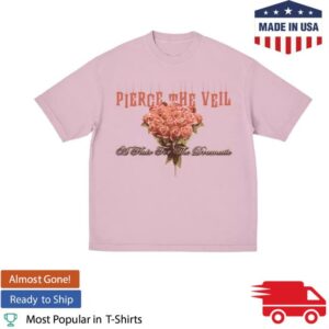 Hot Topic Shop Merch Store Pierce The Veil Pink Rose Bouquet T-Shirt