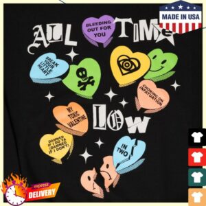 All Time Low Store Merch Candy Hearts Crewneck