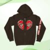 Fall Out Boy Store Merch Half Doomed Zip Hoodie