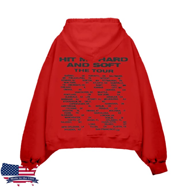 Billie Eilish Store Merch The Tour Red Hoodie 3 Billie Eilish Store Merch The Tour Red Hoodie