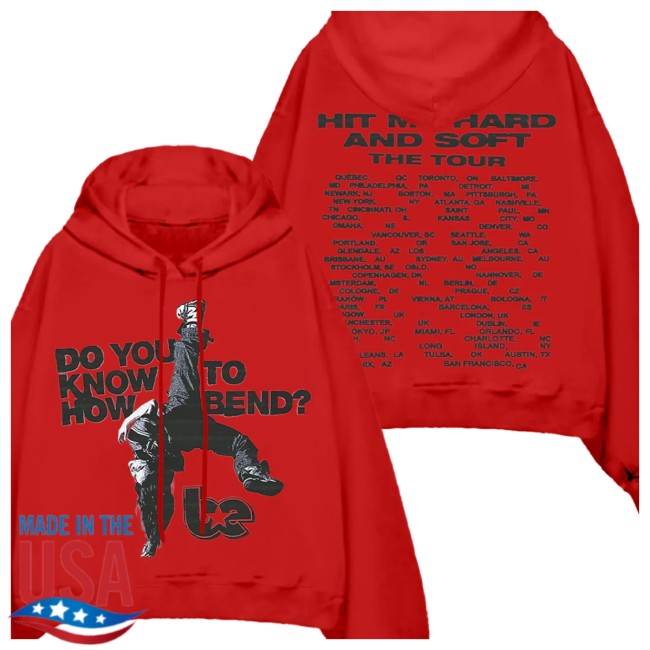 Billie Eilish Store Merch The Tour Red Hoodie 4 Billie Eilish Store Merch The Tour Red Hoodie