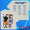 Billie Eilish Store Merch The Tour 2025 White T-Shirt