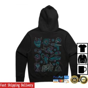 Hobo Jack Store Merch Tokyo Nights Heavy Hoodie Black
