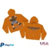 Billie Eilish Merch Store Hit Me Hard And Soft The Tour Orange Dateback Zip Hoodie