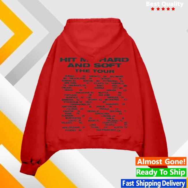 Billie Eilish Merch Store How To Bend Hit Me Hard And Soft The Tour Red Hoodie 4 Billie Eilish Merch Store How To Bend Hit Me Hard And Soft The Tour Red Hoodie
