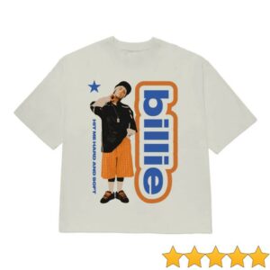 Billie Eilish Merch Store Lean Hit Me Hard And Soft The Tour 2025 White T-Shirt