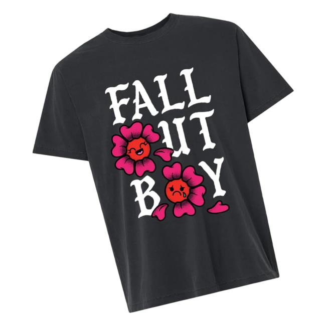 Fall Out Boy Merch Store Flowers Tee 4 Fall Out Boy Merch Store Flowers Tee