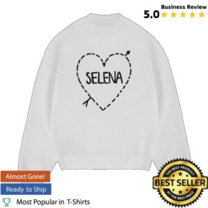 Selena Gomez Merch Store Shop Pierced Heart Selena Crewneck