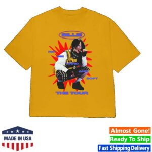 Billie Eilish Store Merch Shop Color Burst Hit Me Hard And Soft The Tour Gold T-Shirt