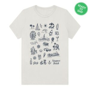 Newport Beach The Label Store Merch Icons T-Shirt