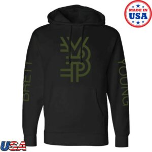 Brett Young Store Merch Logo Text Hoodie