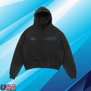 Sam Smith Shop Merch Store To Be Free Nyc Washed Black Hoodie