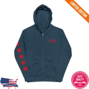 Laufey Merch Store Shop Strawberry Zip Hoodie